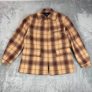 Vintage Swanndri Pure Wool Plaid Shacket Full Zip Bush Shirt Jacket New Zealand
